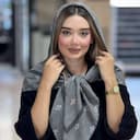 روسری گارزا ژاکارد دست دوز کد4498