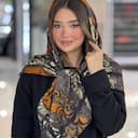 روسری گارزا ژاکارد دور دست دوز کد 4308