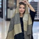 شال نخی ژاکارد پلیسه کد 4469
