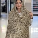 شال چاپی پلیسه دور دوخت منگوله دار کد 4348