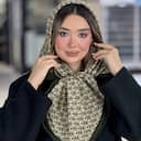 روسری نخی ژاکارد دور دوخت کد 4244