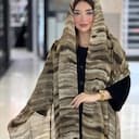 شال چاپی پلیسه دور دوخت منگوله دار کد 4375