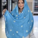 شال صابونی پلیسه دور دوخت کد 4347
