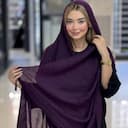 شال نخ پنبه پلیسه منگوله دار کد 4406