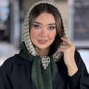 روسری نخی ژاکارد دور دوخت کد 4234