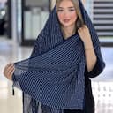 شال نخی کوک دوزی منگوله دار کد 4389