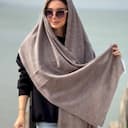 شال بافت ساده باکیفیت(برند blue scarf) کد 4607