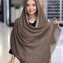 شال نخی ژاکارد پلیسه دور دوخت 4457