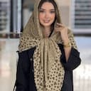 روسری گارزا ژاکارد دور دست دوز کد 4289