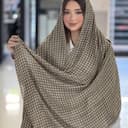 شال نخی ترک پلیسه دور دوخت کد 4358