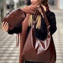 کیف دو تیکه بزرگ دانشجویی چرم شرانک کد 4687