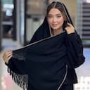 شال بافت مشکی کد 4618