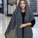 شال نخی پلیسه ترک دور دوخت کد 4528