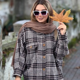 تصویر شکت تک جیب فوتر پشمی کد 4086 