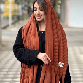 تصویر بیگ اسکارف ریزبافت zara کد 4690 